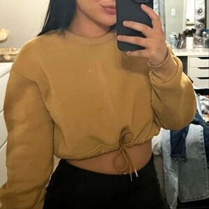 Cropped Crewneck Sweatshirt